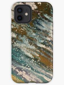 Phone case with print of the painting called Living.